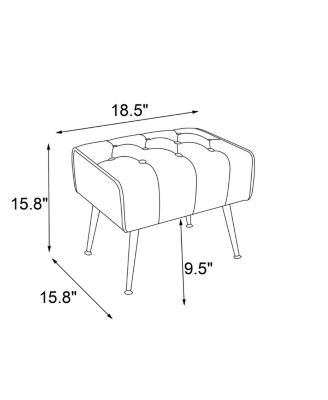 Modern Accent Chair with Ottoman