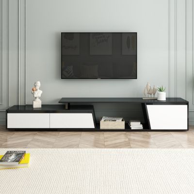 Streamdale Rectangle TV Stand, 2 Drawers, 1 Cabinet, Up to 100"