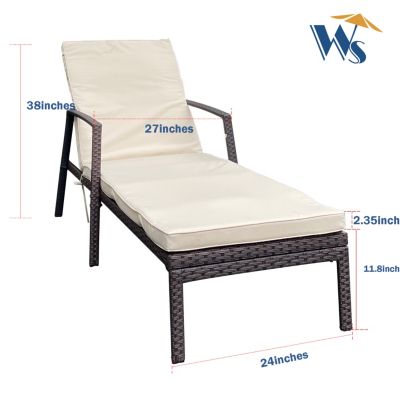 Rattan Wicker Patio Lounge Chairs