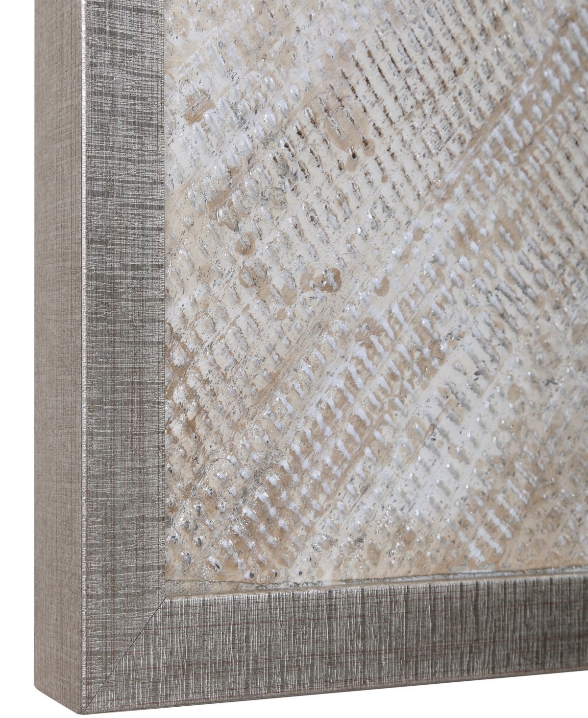 Uttermost Mesmerize Hand Painted Canvas Art In Silver