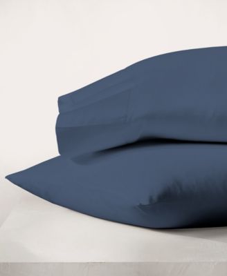 Ultra-Light Cool Crisp 100% Cotton Percale Pillowcase Pair, King