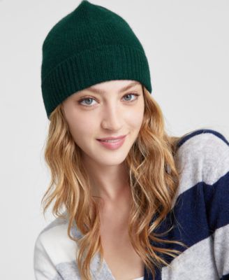 100% Cashmere Cuffed Beanie