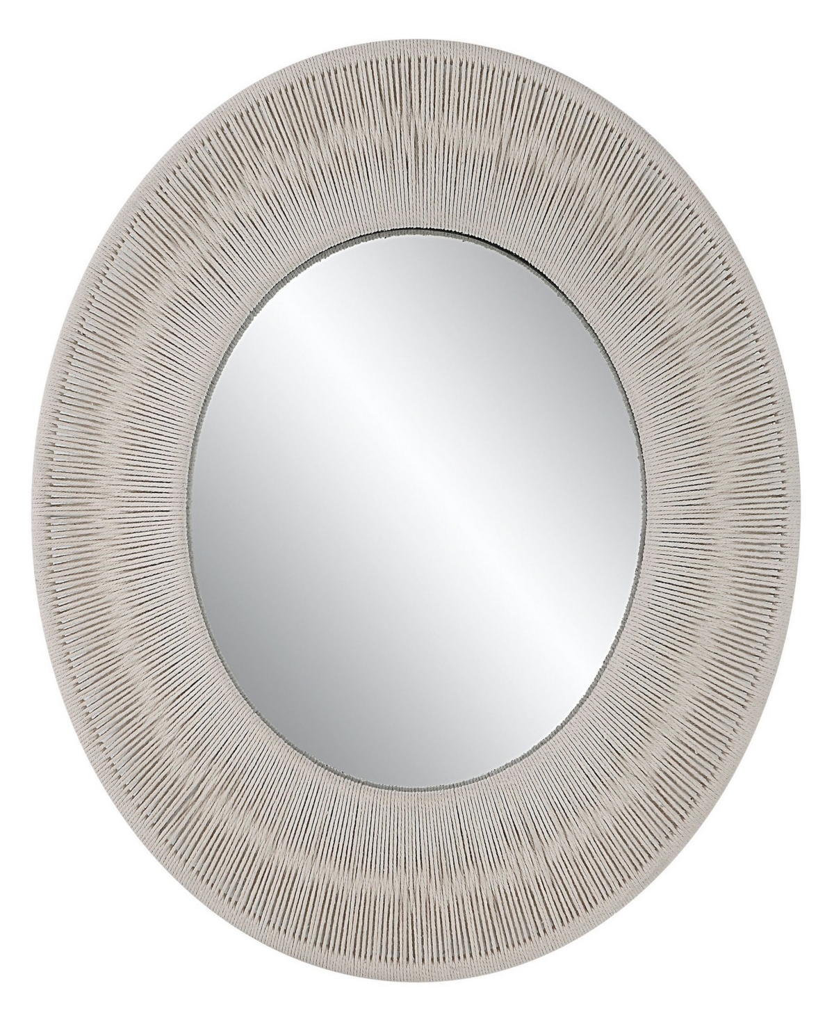 Sailor's Knot Small Round Mirror - White