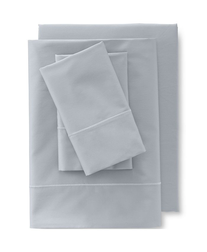 Lands' End 400 Thread Count Premium Supima Cotton No Iron Sateen Flat