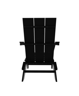 Modern Outdoor Folding Adirondack Chair (Set of 2)