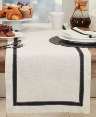 Grosgrain Accent Table Runner, 16"x120"