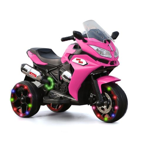 Детская игрушка Streamdale Furniture Kids Electric Motorcycle with Music and MP3 Functions, от 3 лет, цвет: Розовый