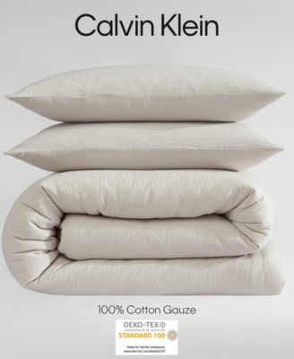 CLOSEOUT! Seersucker 3 Piece Duvet Cover Set, King