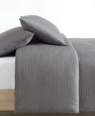 Seersucker 3 Piece Comforter Set, Queen