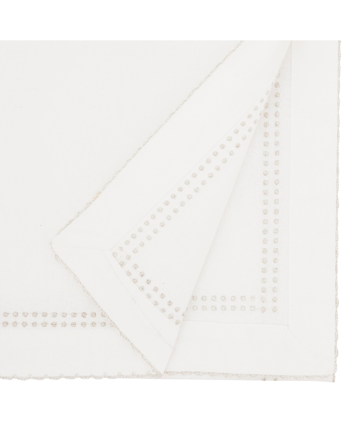 Saro Lifestyle Detailed Edge Embroidery Table Runner, 16"x72" In Gold