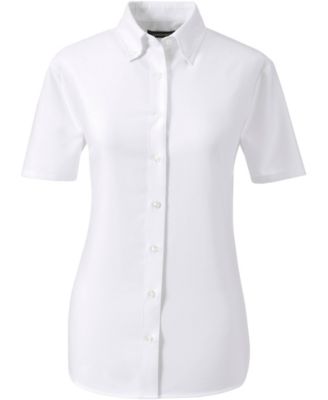 Women's Short Sleeve Oxford Dress Shirt