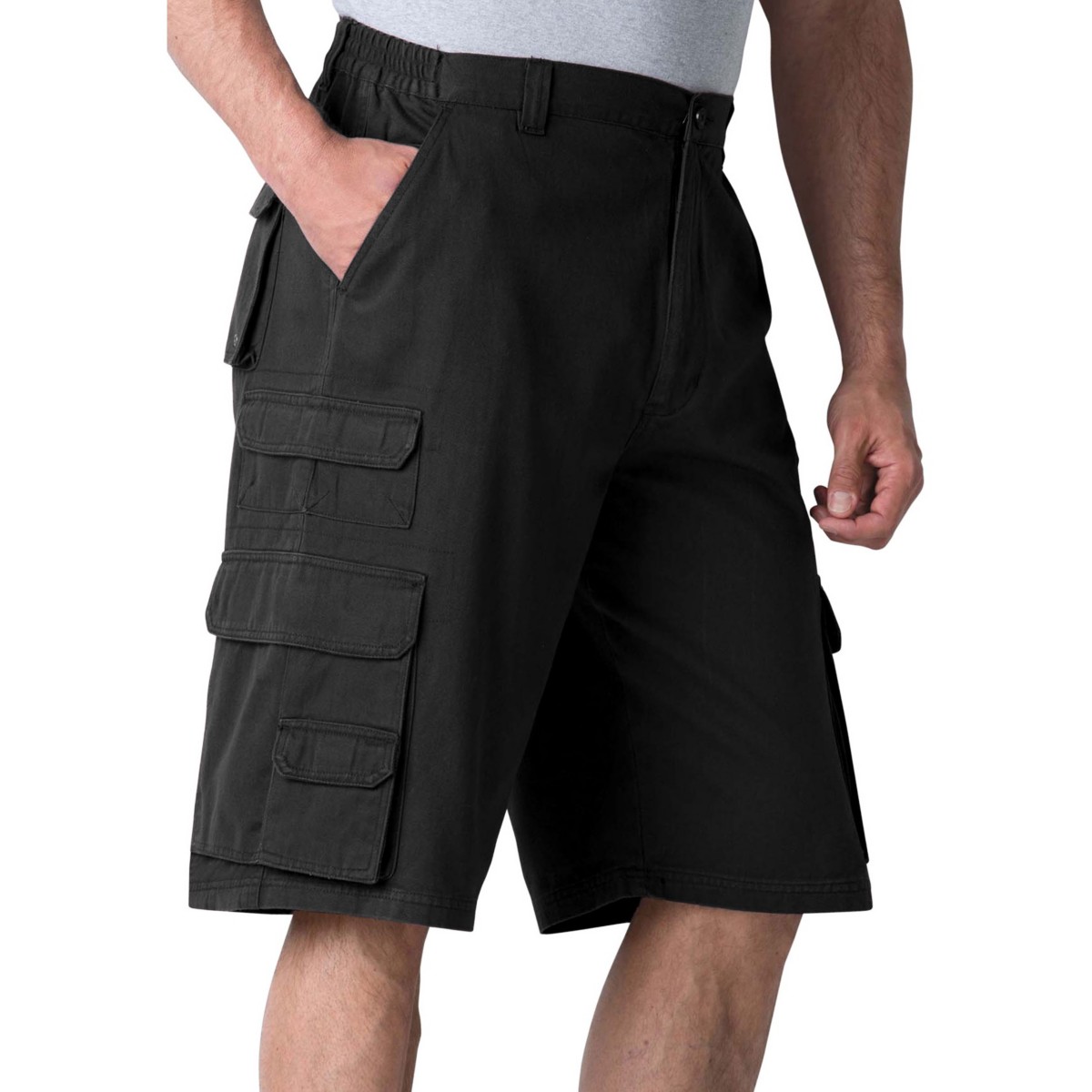 Мужские Boulder Creek Big & Tall by KingSize Ranger 12" Stacked Cargo Pocket Shorts — фото 1