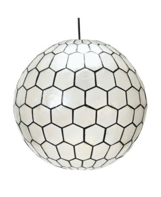 Capiz Honeycomb Ceiling Light