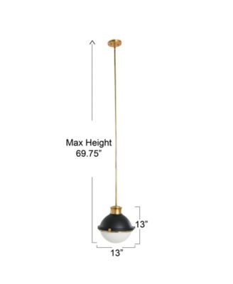 Cameron - 2-Tone Metal and Frosted Glass Ceiling