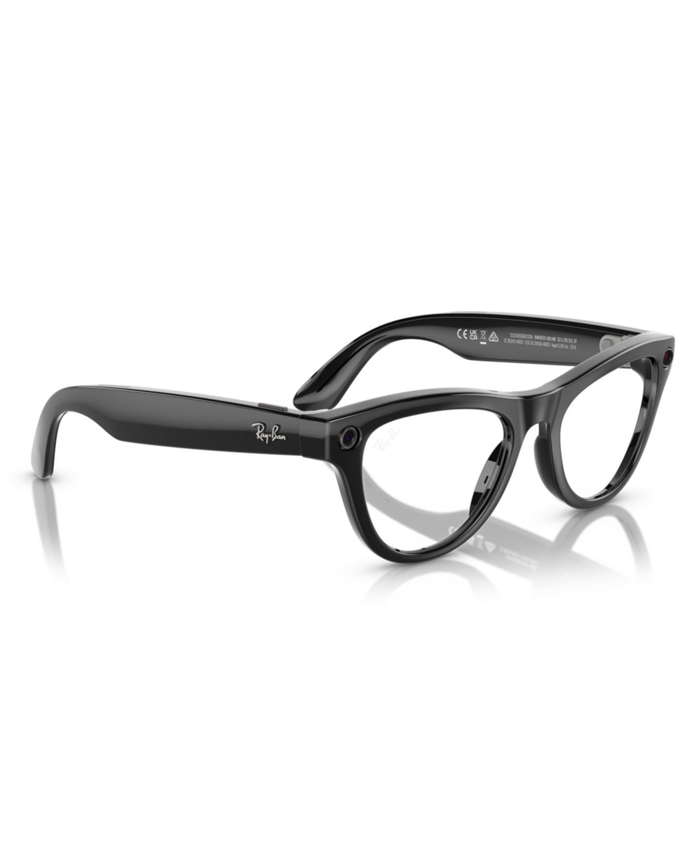 Очки Ray-Ban Unisex AI Meta Gen1 Skyler Photocromic Glasses, RW4010, цвет: Чёрный фиолетовый — фото 5
