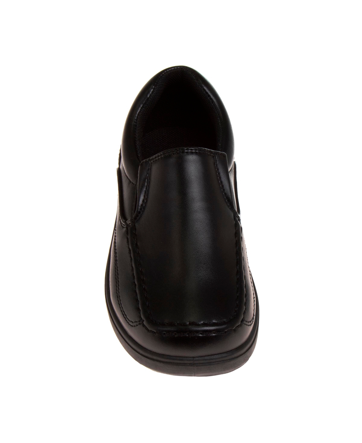 French Toast Little Boys Artificial Leather Construction School Shoes In Black