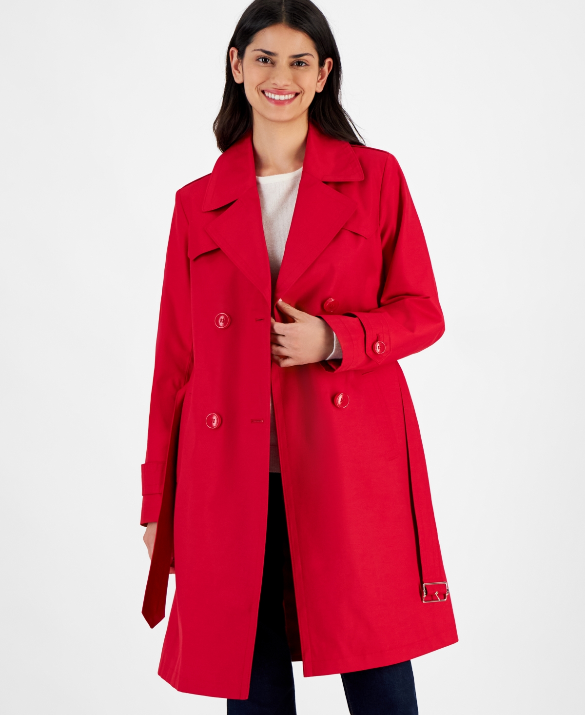 Via spiga belted trench coat hot sale