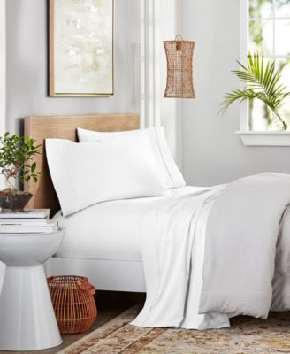 400 Thread Count Cotton Percale 4-Pc. Sheet Set, Queen