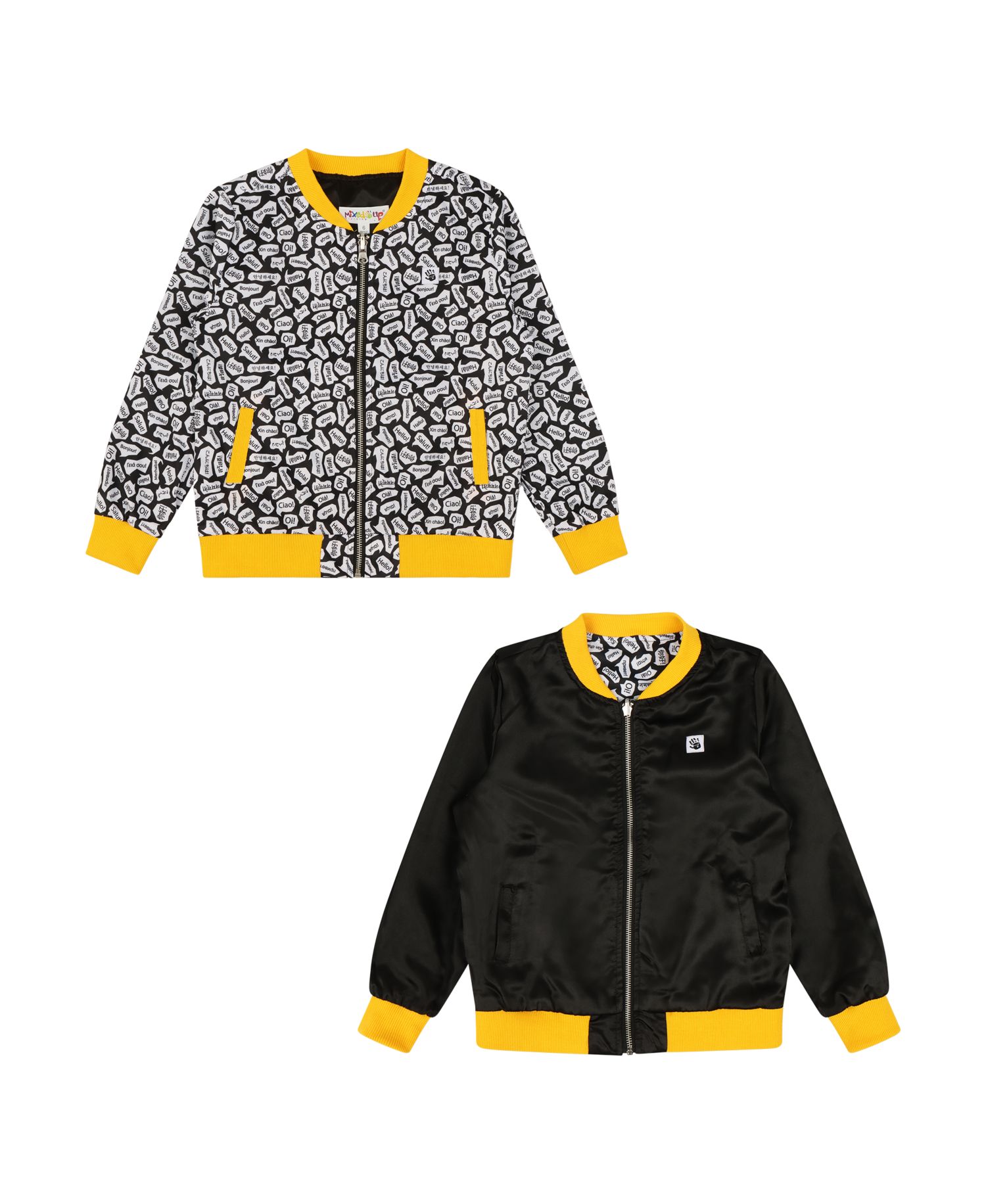 Girls Reversible Zip up Lightweight Bomber Jacket