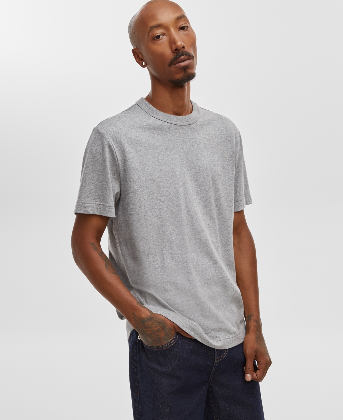 Men's Regular-Fit T-Shirt, Created for Macy's - Heather Dune