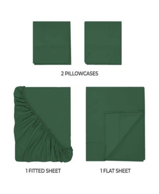 400-TC Egyptian Cotton Solid Deep Pocket Sheet Set, Split King