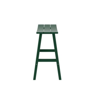 Outdoor Patio Adirondack Bar Height Stool Saddle Seat Chair Set of 2