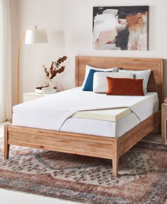 Serta 3 Inch Align Revive Memory Foam Mattress Topper In Beige