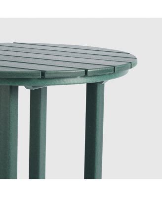 Outdoor Patio Bar Height Table and Bar Stool 3-Piece Dining Set