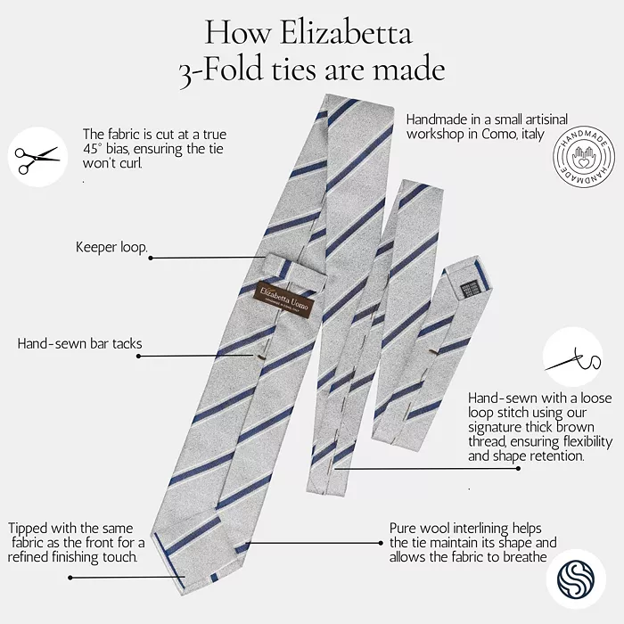 Battisti - Silk Jacquard Tie for Men - thumbnail 9