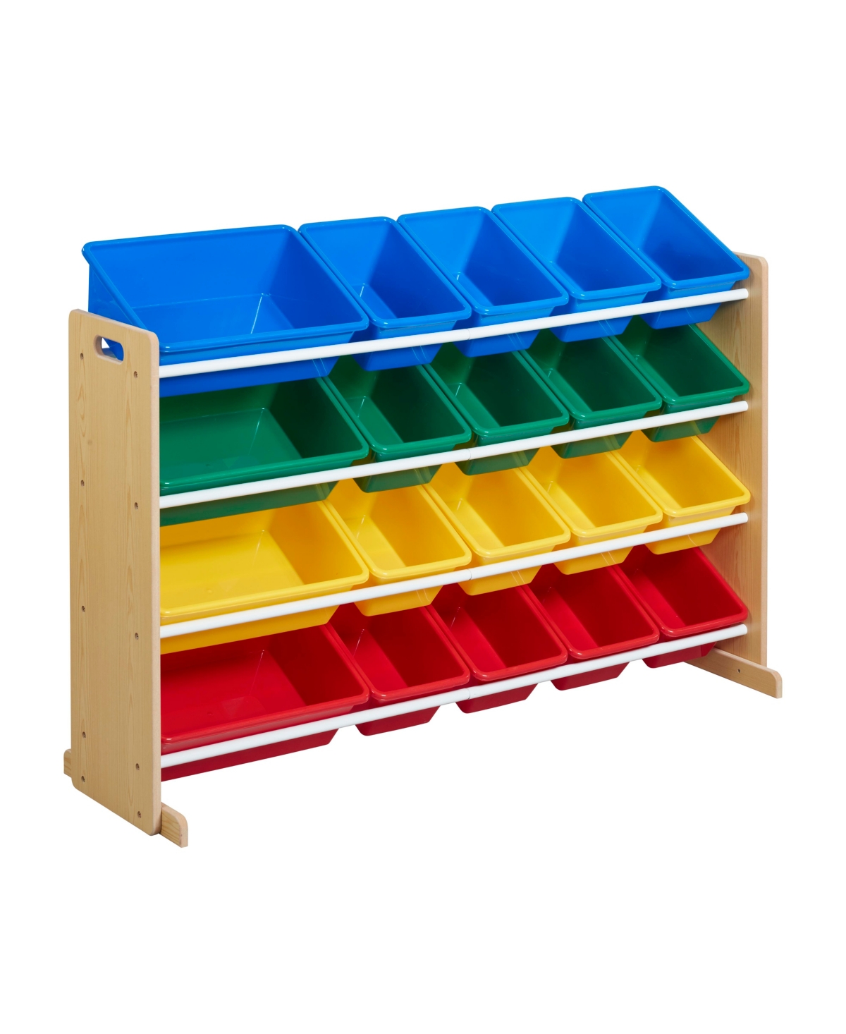 4-Tier Organizer with 20 Bins, Natural/Primary - Natural/primary