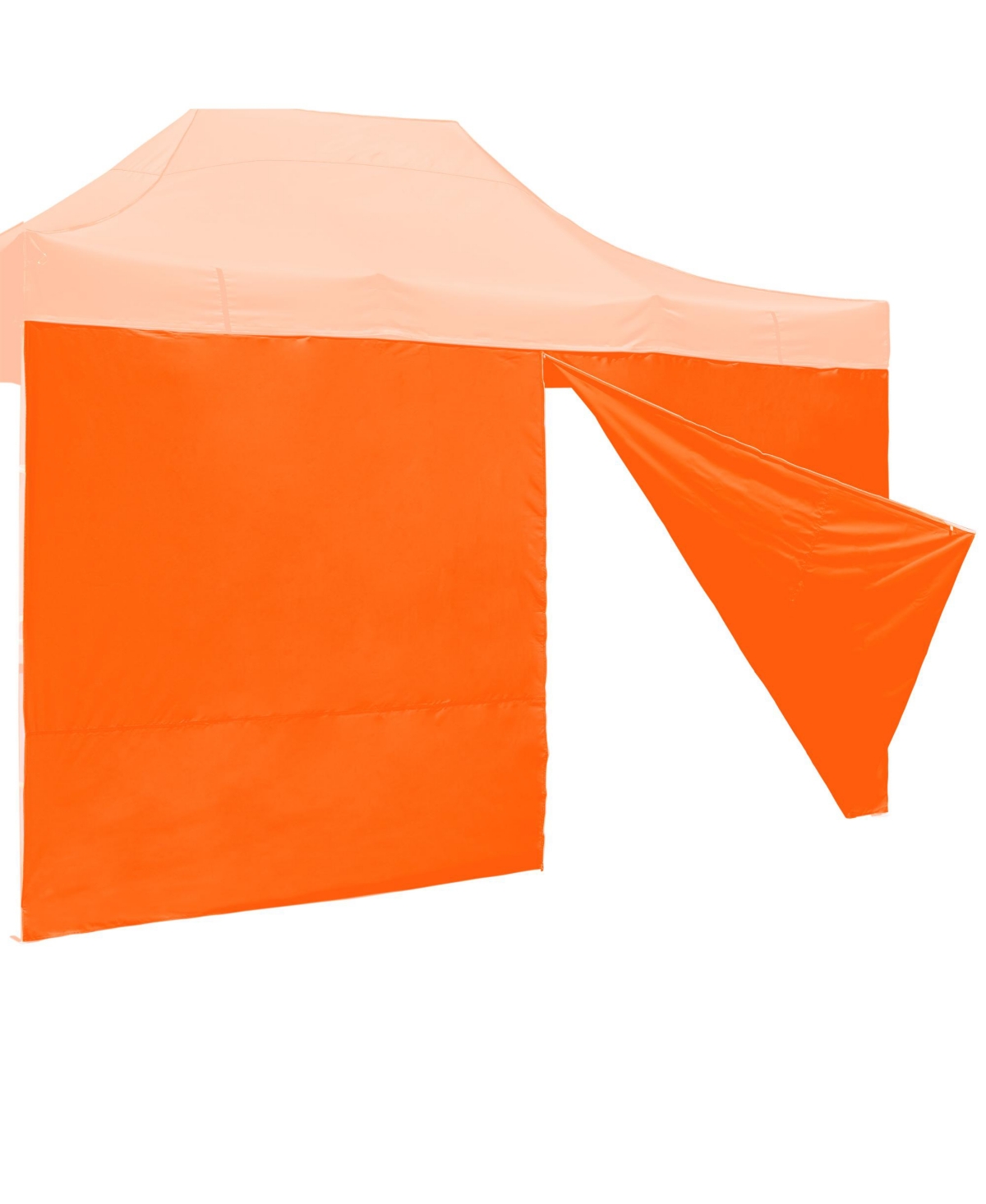 1 Pack Side Wall for 10x15 Ft Ez Pop Up Canopy Tent UV50+ Zipper Pool - Orange