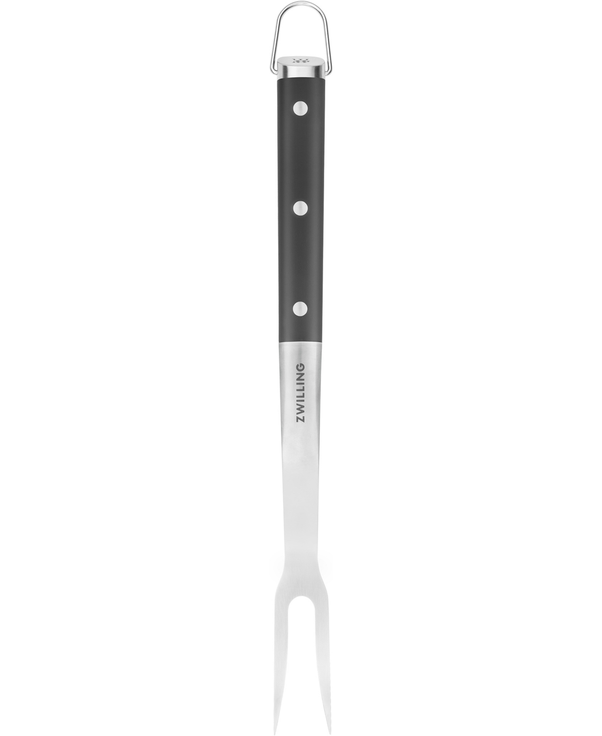 Zwilling Bbq Charcoal Grill Fork In Stainless Steel And Charcoal