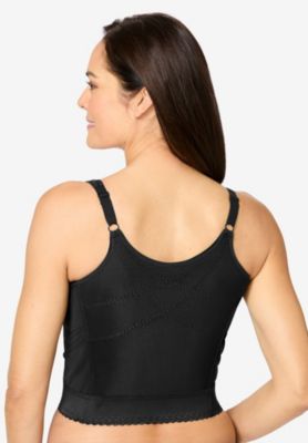 Women's Plus Size Easy Enhancer Wireless Longline Posture Bra