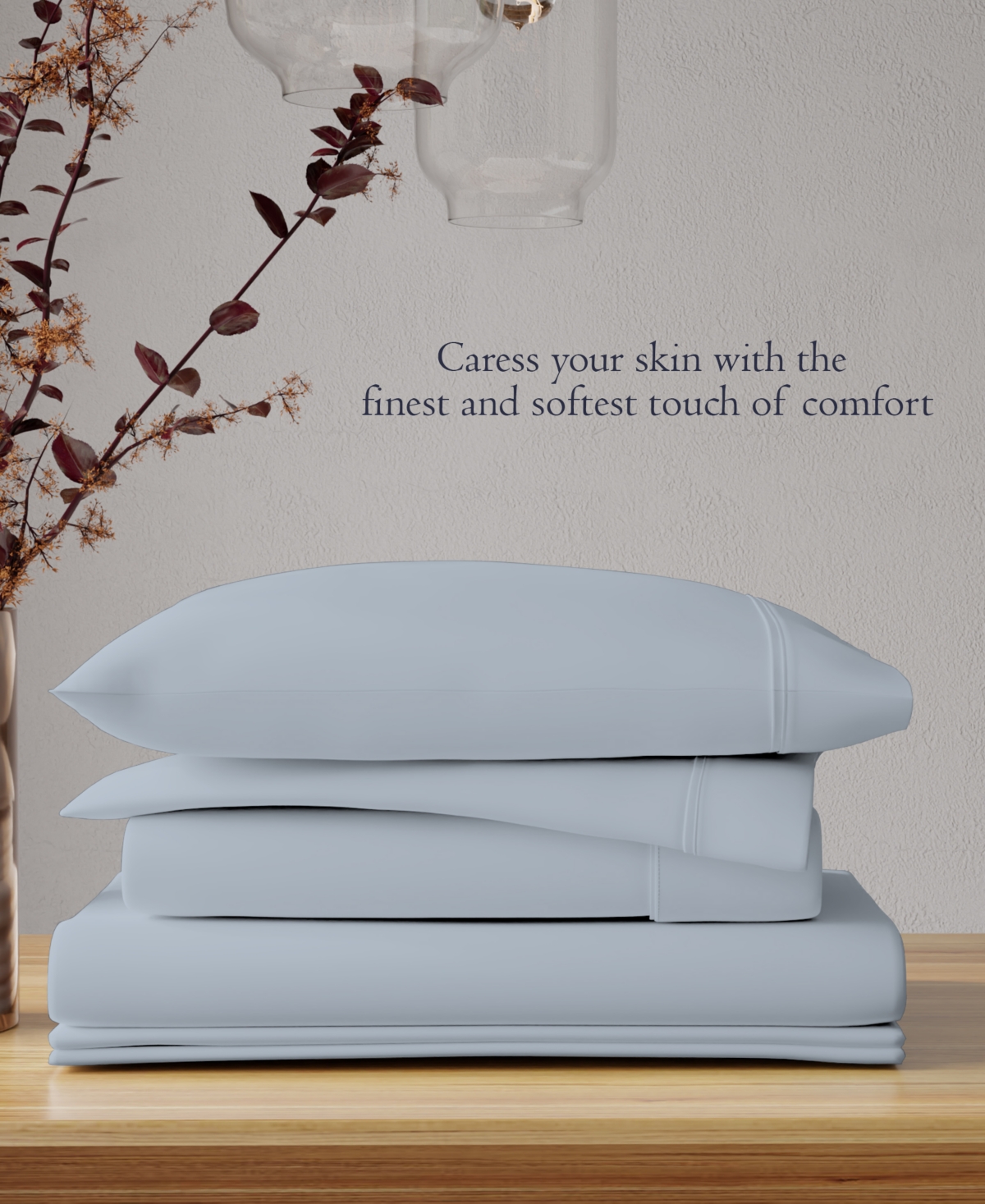 Color Sense 300 Thread Count Cotton Sateen 3 Pc Sateen Sheet Set Twin In Green