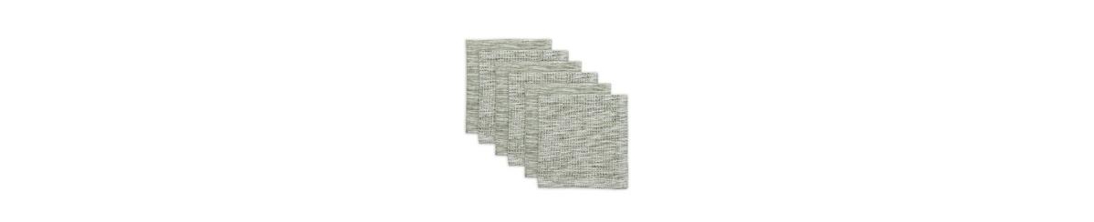 Cotton Kitchen Collection Absorbent Tonal Waffle, Sage, Dishcloth Set, 12x12", 6 Piece - Sage