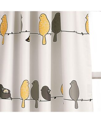 Rowley Birds Light Filtering Window Curtain Panels