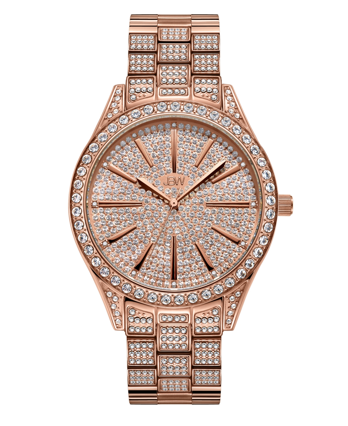 Women's Cristal Diamond (1/8 ct.t.w.) 18k rose Gold Plated Stainless Steel Watch - Gold