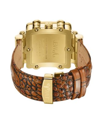 Men's Phantom Diamond (1 ct.t.w.) 18k Gold Plated Stainless Steel Watch