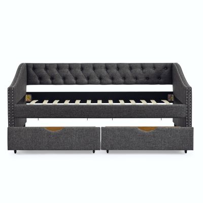 Streamdale Upholstered Twin Size Daybed with Drawers