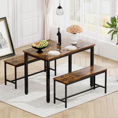 Rustic Dining & Bar Set, Industrial Style