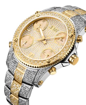 Men's Jet Setter Diamond (2 ct.t.w.) Stainless Steel Watch