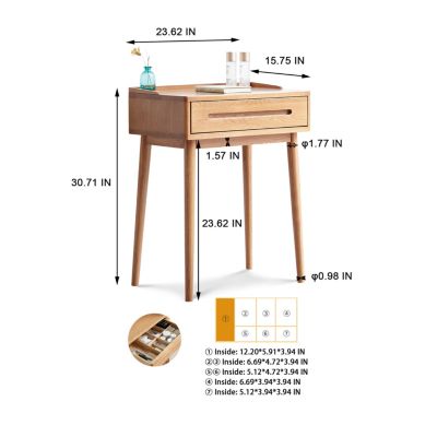 Streamdale Modern Wood Storage Furniture with 60cm Width