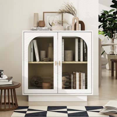Streamdale Storage Cabinet With Acrylic Door For Living Room, Dining Room, Study