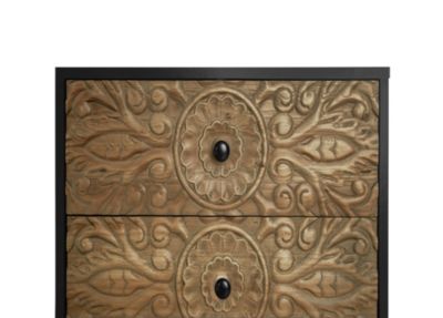 1 Pc Particle Board Adjustable Shelf 3-Drawer Storage Cabinet