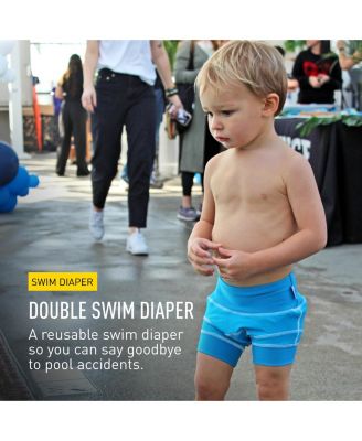 Boys Double Swim Diaper Caribbean