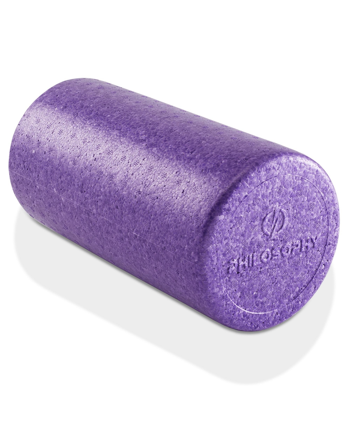 12" High-Density Foam Roller for Exercise, Massage, Muscle Recovery - Round, Purple - Purple