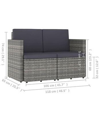 Theodore 5pc Round All-Weather Wcker Pato Dnng Set - Gray - Chrstopher Knght Home Wcker