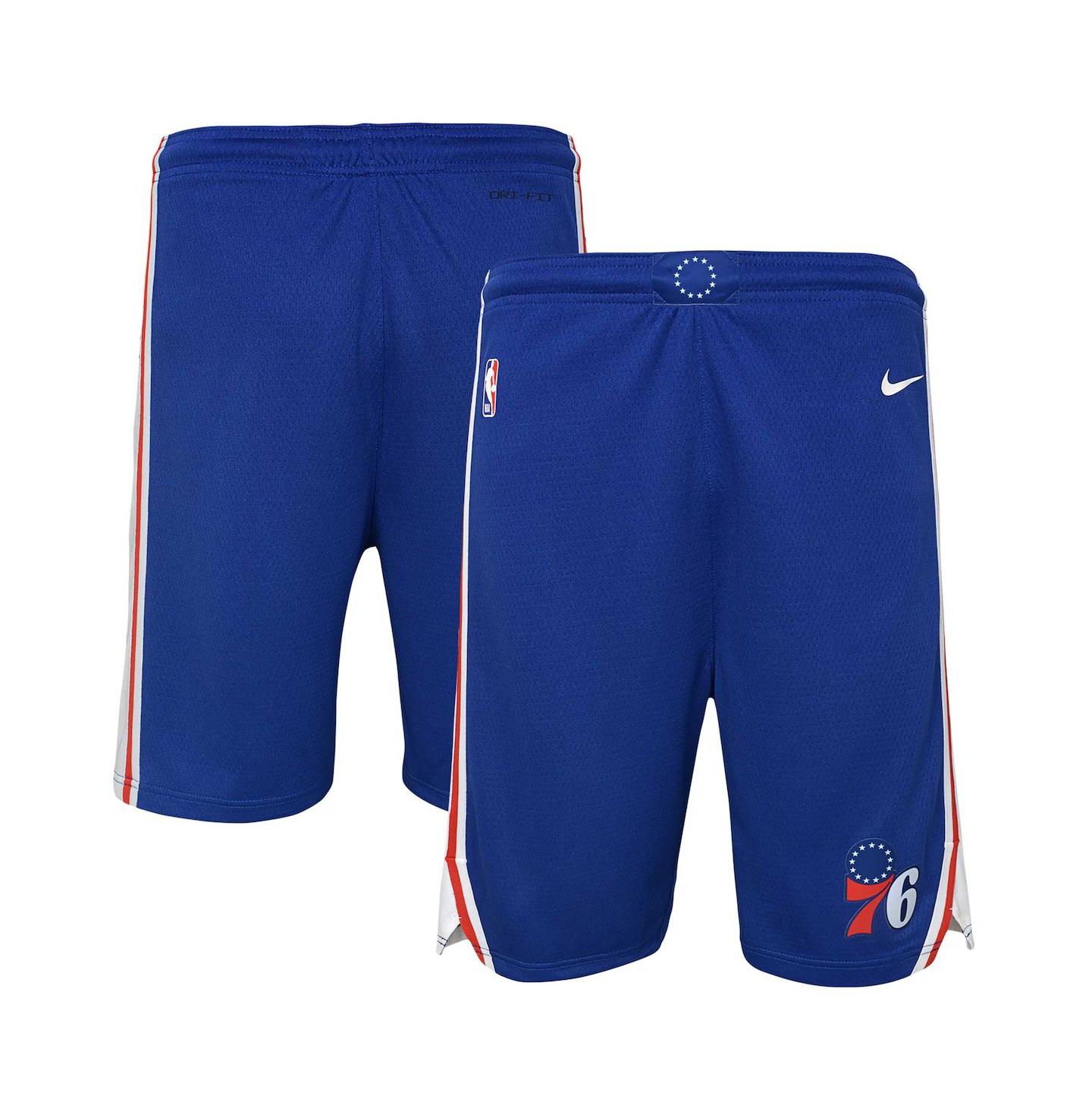 Детские шорты Outerstuff Nike Royal Philadelphia 76ers Swingman Performance Shorts – Icon Edition — фото 1