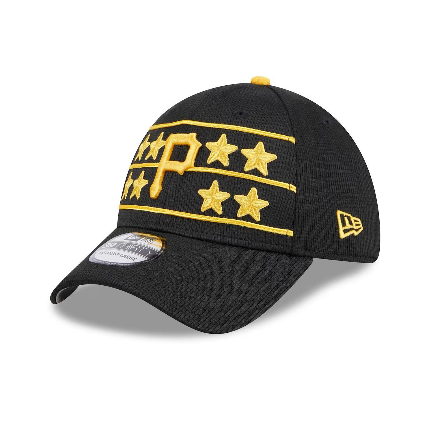 Men's Black Pittsburgh Pirates 2024 Batting Practice 39THIRTY Flex Hat