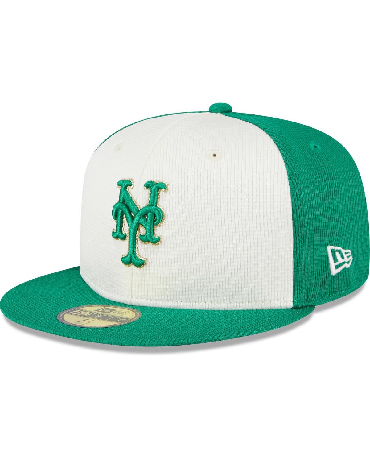 Men's White/Green New York Mets 2024 St. Patrick's Day 59FIFTY Fitted Hat - White, Green